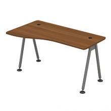 Стол эргономичный, левый (металлокаркас МА) 800x1400x750 мм