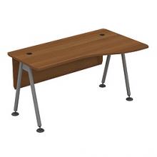 Стол эргономичный, правый (металлокаркас МА) с экраном ДСП 0157 профи