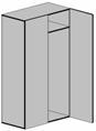 ПРАГМАТИК Шкафы для одежды 780x560x1800 мм