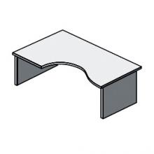 Стол письменный эргономичный левый 1400x1600x750 мм