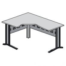 Стол эргономичный-левый, на металлокаркасе МЮ 1150x1600x750 мм