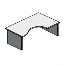 Стол письменный эргономичный правый 1400x1600x750 мм