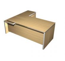 Стол руководителя с брифинг приставкой боковой правой