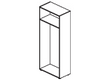 Каркас шкафа l-80 h-195 (белый)