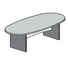Стол для переговоров овальный 153