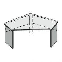 Стол угловой (опоры ДСП) 90 град.