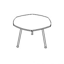 Стол для переговоров (металлокаркас МП) 1100x1100x750 мм