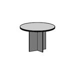 Стол для переговоров круглый 189 189