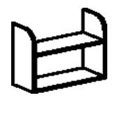 ПОЛКА НАВЕСНАЯ 290x715x595 мм