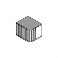 Тумба приставная с жалюзи (левая)