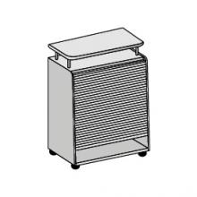 Тумба мобильная с жалюзи