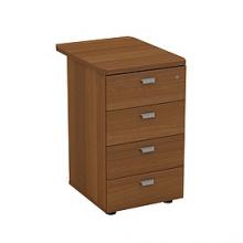 Тумба приставная 4-ящичная с крышкой и лотком 600x450x750 мм