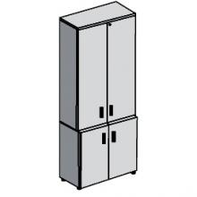 Шкаф для документов закрытый высокий 450x900x2100 мм