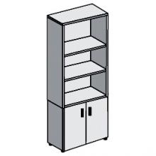 Шкаф для документов полузакрытый высокий 450x900x2100 мм