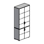 Шкаф книжный закрытый 308