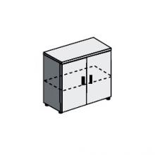 Шкаф низкий двухдверный