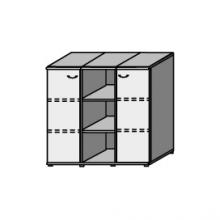 Шкаф комбинированный 450x1350x1230 мм