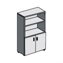 Шкаф книжный полузакрытый