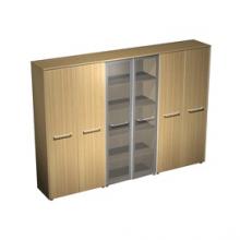 Шкаф комбинированный (закрытый - стекло - одежда)-375 Reventon