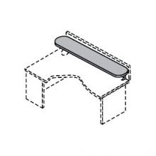 Полка овальная под кронштейны, ДСП 300x1400x16 мм