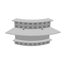 Модуль 60 гр. изогнутый внутрь с экранами