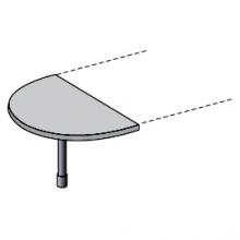 Брифинг-приставка с опорой 600x1200x750 мм