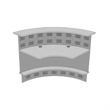 Модуль 90 гр. изогнутый наружу с экранами