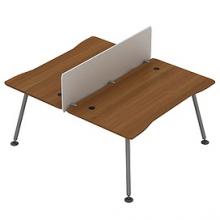 Рабочая станция МП (2 прямых стола 120) 1630x1200x750 мм