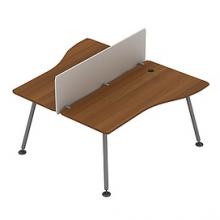 Рабочая станция МП (2 эргономичных стола прав/лев 120) 