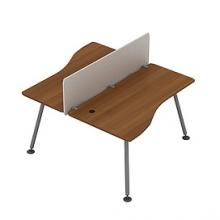 Рабочая станция МП левая (2 эргономичных стола 140)