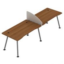 Рабочая станция МП (2 прямых стола 120) 800x2430x750 мм