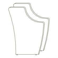 Комплект боковых опор ресепшен ДСП высокие