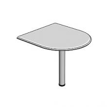 Брифинг-приставка фронтальная с опорой 800x870x725 мм