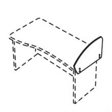 Экран пластиковый боковой - бриз (с кронштейнами крепления) 0x635x420 мм