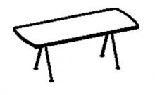 СТОЛ ДЛЯ ЗАСЕДАНИЙ 900x2100x744 мм