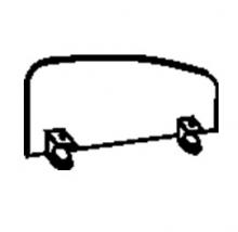 ЭКРАН (с креплением) к столам со стороной 800 мм