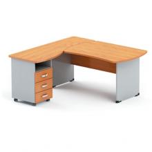 Бостон New Угловое рабочее место с высокой передней панелью 180