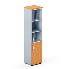 "Бостон" Шкаф с стеклом (в алюмин. рамке)