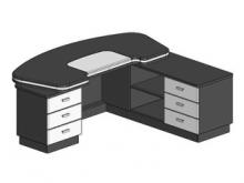 Стол письменный Интеллект МЛ331/11/И341 Л/П 