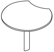 Приставка полукруглая КС-5 (с рифленой алюминиевой опорой)