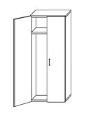 Шкаф для одежды 450x820x1960мм
