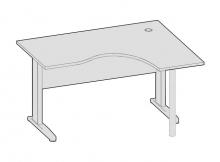New-Матрица Стол эргономичный (мет. опоры) M125П