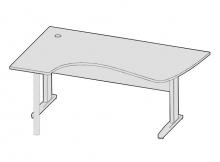 New-Матрица Стол эргономичный (мет. опоры) M162П