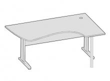 New-Матрица Стол эргономичный (мет. опоры) M163П
