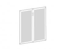 "New-Матрица" Двери средние (стеклянные в раме МДФ)