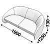 Диван двойной Мурано
