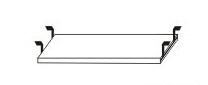 Полка под клавиатуру 0x550x360 мм