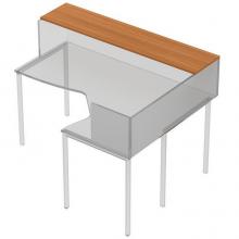 Полка настольная 1200x350x22 мм