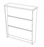 Стойка прямая 800 (без стола)