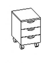 ТУМБА ВЫКАТНАЯ с замком